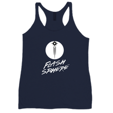 Flash Sphere White Logo Women Racerback