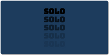 Fading Solo Text XXL Gaming Mousepad