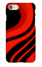 Red and Black swirl iPhone case