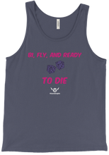 Bi, Fly, and Ready to Die Tank Top - Blue