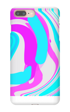 Pink and Cyan Swirl iPhone Case