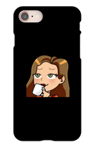 ladymanolo Sips Tea iPhone Phone Cases