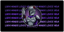 LadyMando Loves You XXL Gaming Mousepad