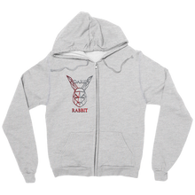 Zip-Up-Hoodie Dark Rabbit Head