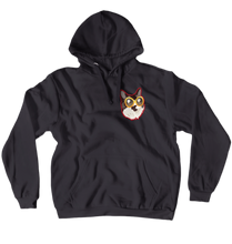 CoolAmora Red SmallPrint Hoodies (No-Zip/Pullover)