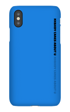 nxbxdy cares about you  iPhone Case
