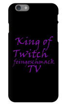 King of Twitch Iphone Schutzhülle (schwarz/weiß)