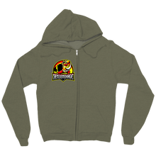zip-up-hoodie Quacker sword logo