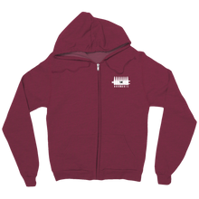 7,62 Harmonie zip-up-hoodie Logo weiß