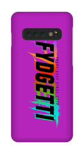 FYDGETTI Black Text Design Samsung Phone Case