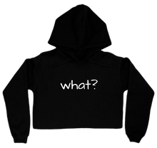 what? crop topped hoodie