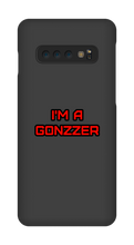 Funda de celular para Samsung con frase roja