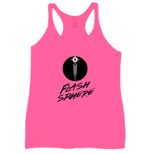 Flash Sphere Black Logo Women Racerback