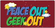 peace out geek out XXL Gaming Mousepad