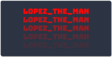 lopez_the_man XXL Gaming Mousepad
