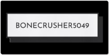 BONECRUSHER5049 logo XXL Gaming Mousepad