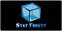 Stay frosty big logo XXL Gaming Mousepad