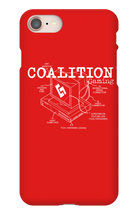 Wireframe Retro Rig Design - iPhone Phone Case