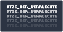 Atze_der_Verrueckte XXL Gaming Mousepad