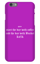 Coffee and Buckets iPhone Phone Case