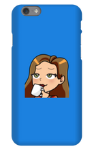 ladymanolo Sips Tea iPhone Phone Cases