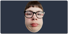 my face on big mouse pad