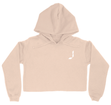 Cropped Hoodie White Logo