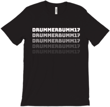 Drummerbumm17, White Text, T-Shirt