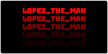 lopez_the_man XXL Gaming Mousepad