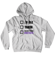 Single/Taken Light Hoodie (No-Zip/Pullover)