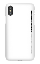 nxbxdy cares about you  iPhone Case