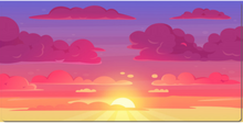 Sunset Sketch xxl mousepad