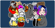 DoVe_7 Family XXL Gaming Mousepad - Art By G0RE