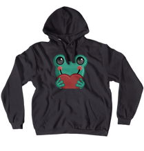 Frog Loves You Hoodie (No-Zip/Pullover)