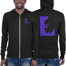 Lumi Purple Logo Unisex Zip Hoodie