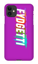 FYDGETTI White Text Design iPhone Case