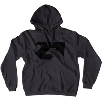Inverted Black Pullover Hoodie