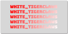 white_tigerclaws XXL Gaming Mousepad