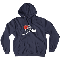 Tru Shino White Letter Hoodies (No-Zip/Pullover)