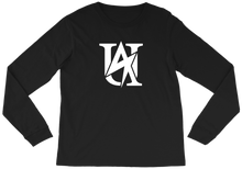 UA Long Sleeve Tee White on Dark
