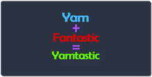 Yarn+Fantastic=Yarntasic  XXL Gaming Mousepad