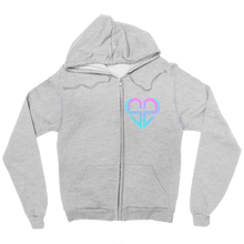 Heart logo Zip Up Hoodie