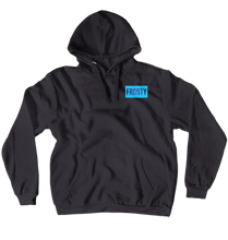 Purple on Blue Hoodie