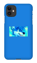 blue wolf iPhone Phone Cases