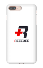 RESCUEE iPhone Case Black and Red Logo