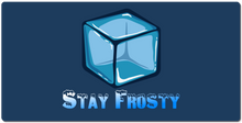 Stay frosty big logo XXL Gaming Mousepad