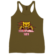 SERVAL121- tanktop-women-racerback Red logo