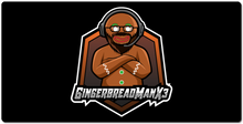 GingerbreadManX3 Glasses XXL Gaming Mousepad