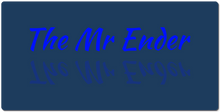 Mr Ender Mirror XXL Gaming Mousepad (Blue Text)