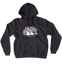 MilkyCat with Plushies Hoodie (No-Zip/Pullover)